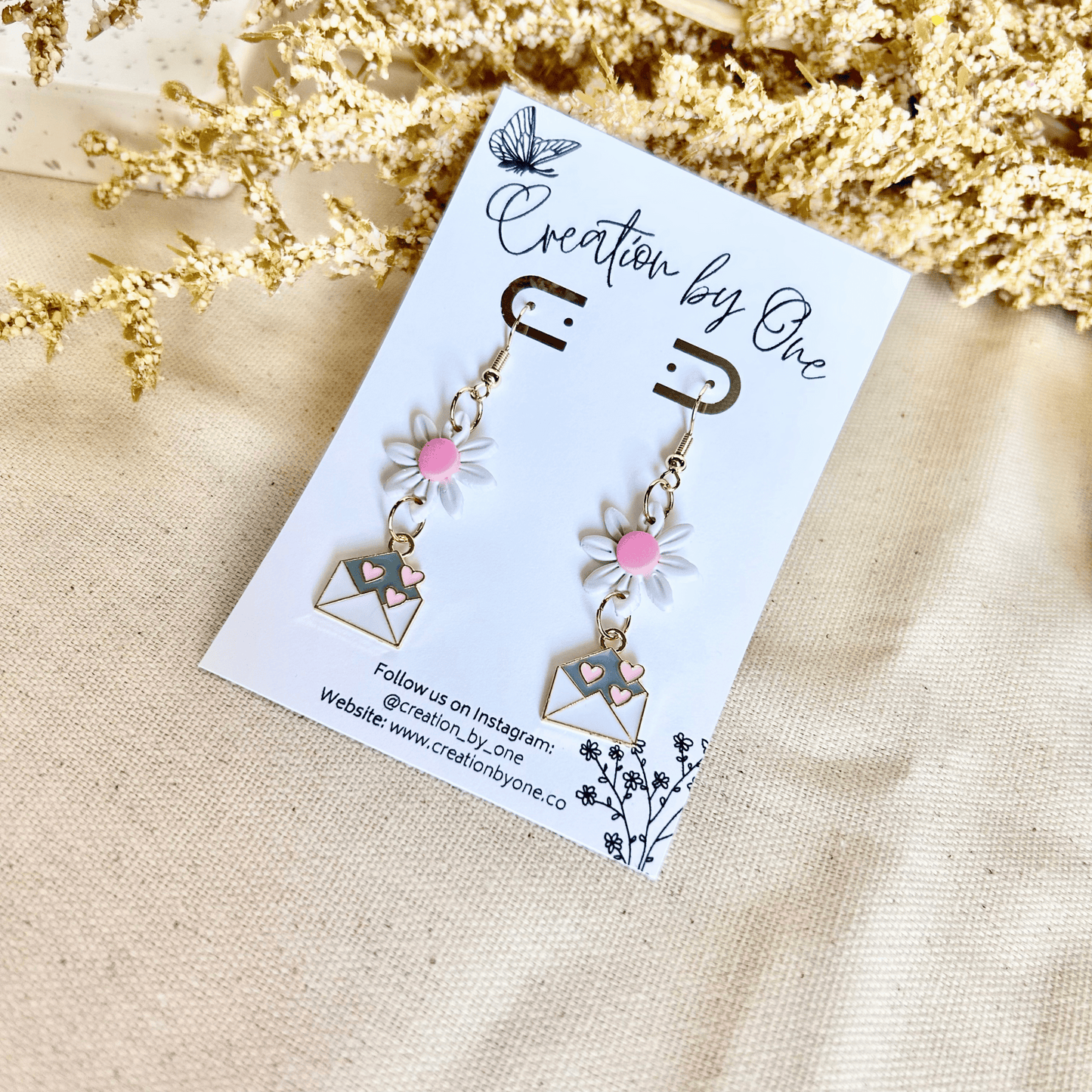 Blooming Love Polymer Clay Earrings