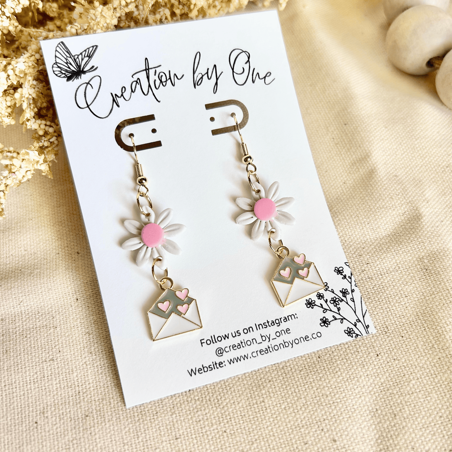 Blooming Love Polymer Clay Earrings