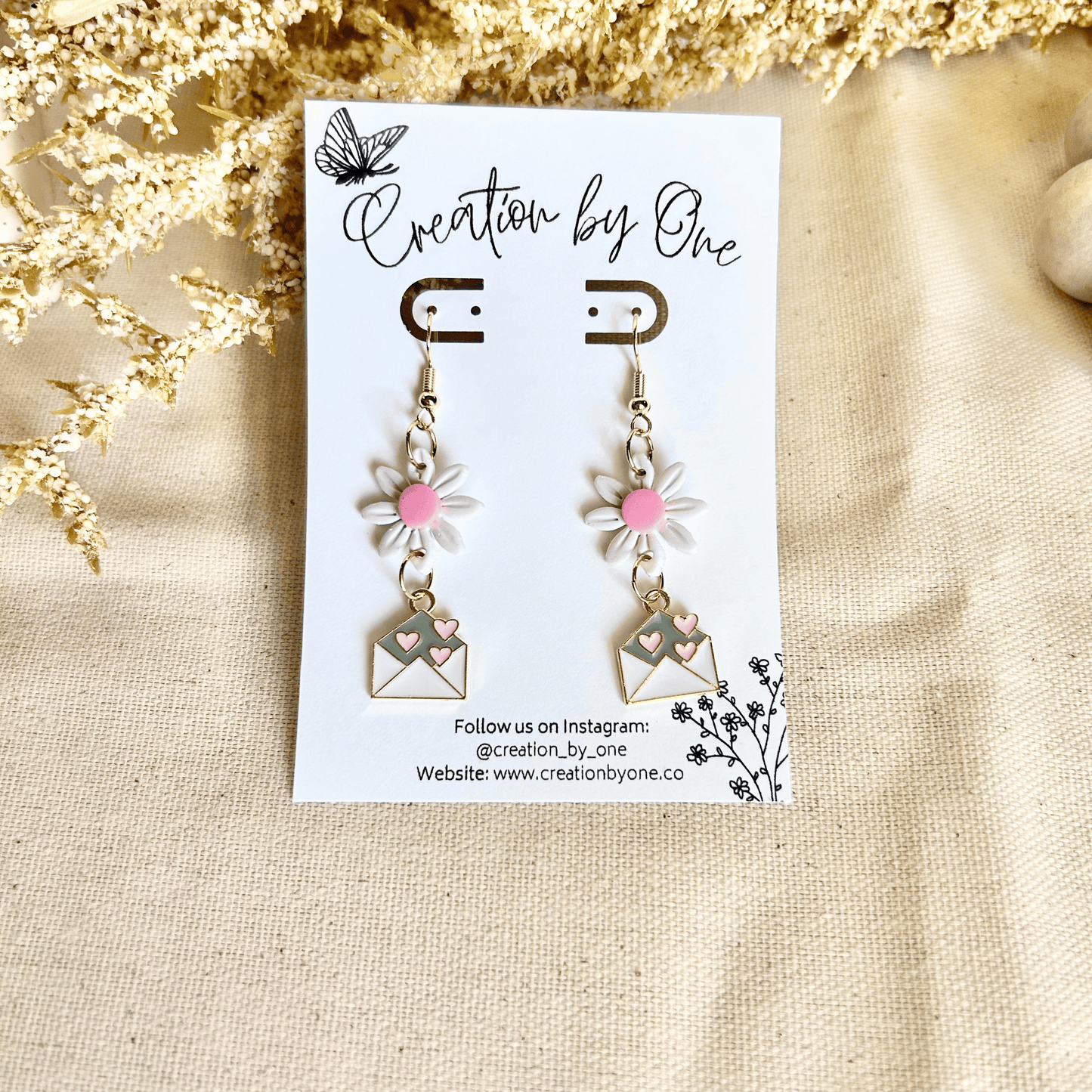 Blooming Love Polymer Clay Earrings