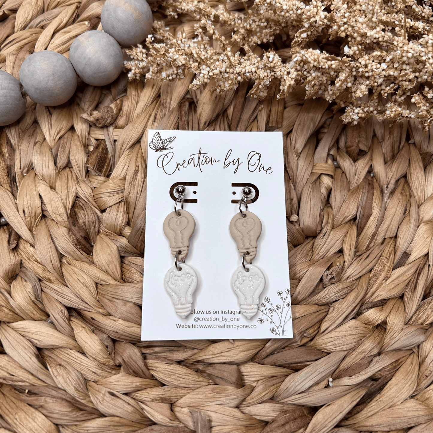 Illuminating Love Valentine Clay Earrings