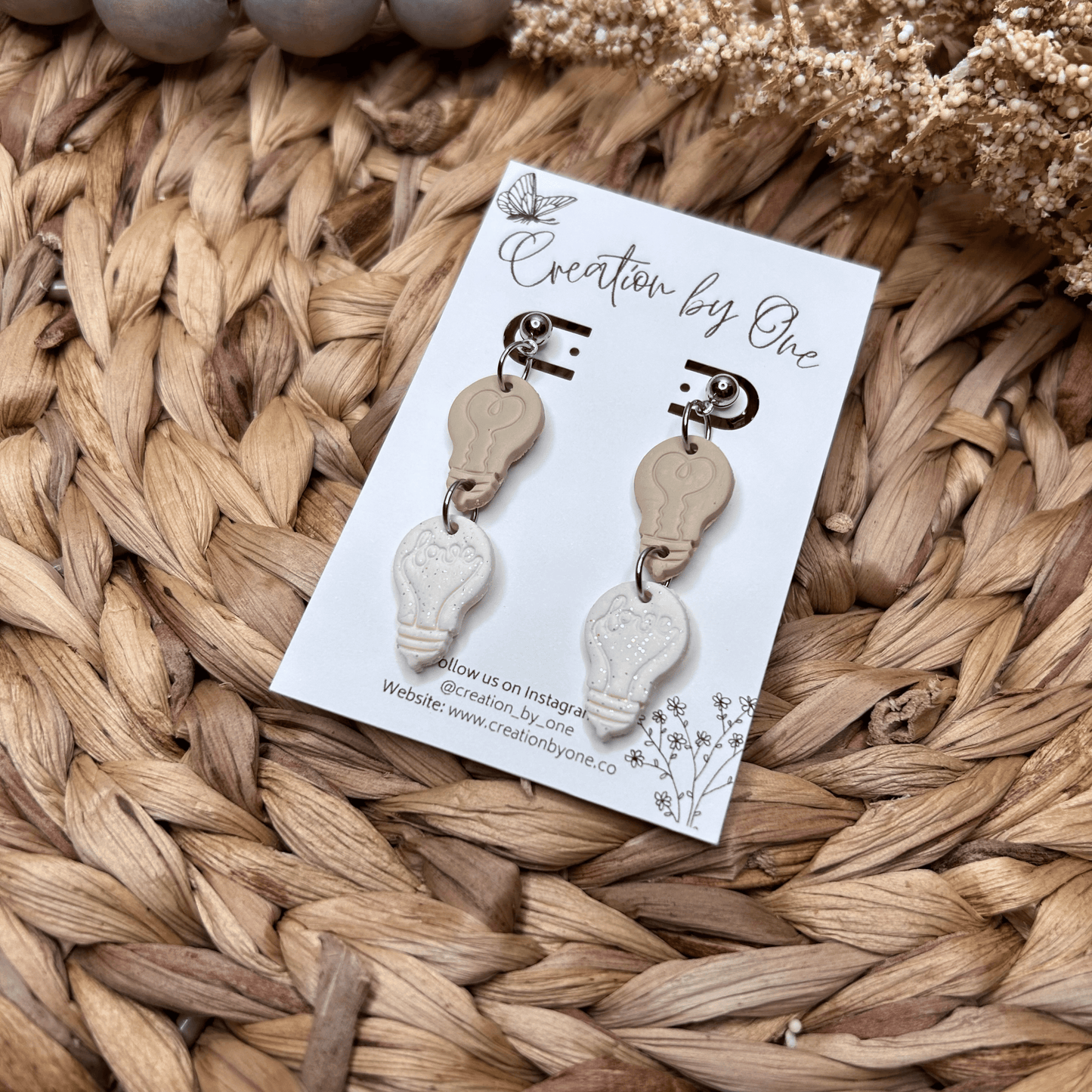 Illuminating Love Valentine Clay Earrings
