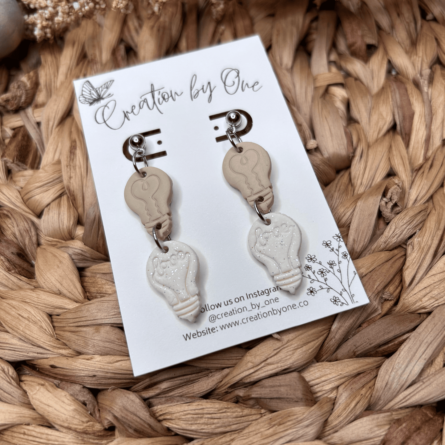 Illuminating Love Valentine Clay Earrings