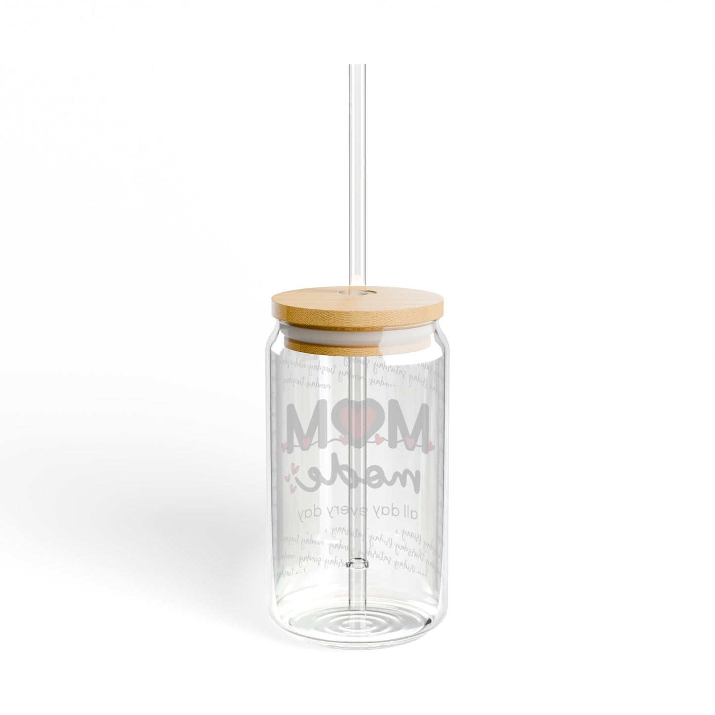 Mom Mode Glass Cup, 16 Ounce Cup