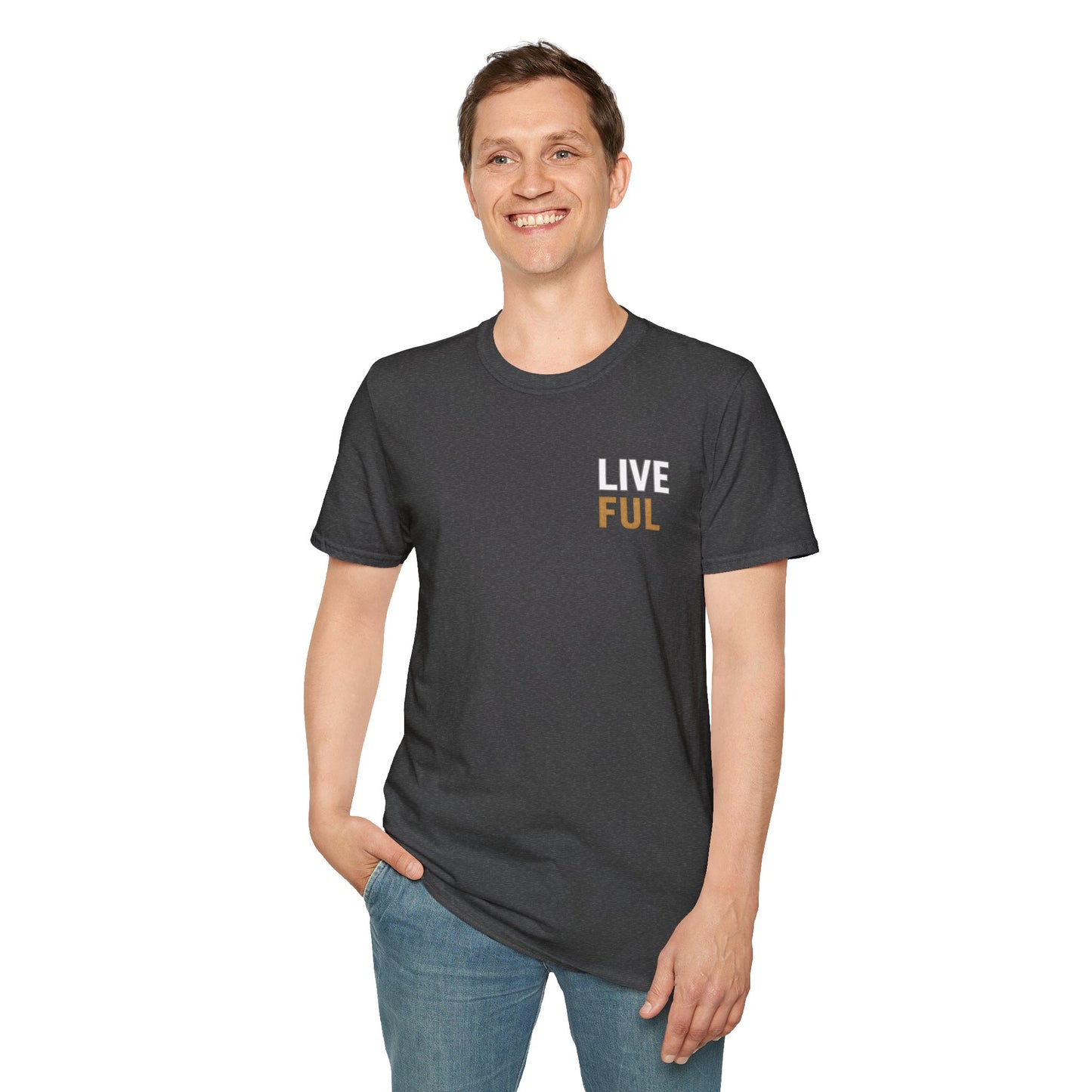 Faith Unfiltered Life T-Shirt — Minimal Christian Podcast Tee