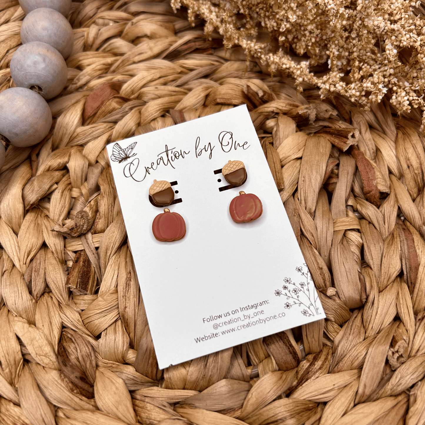 Fall Inspired Polymer Clay Earrings