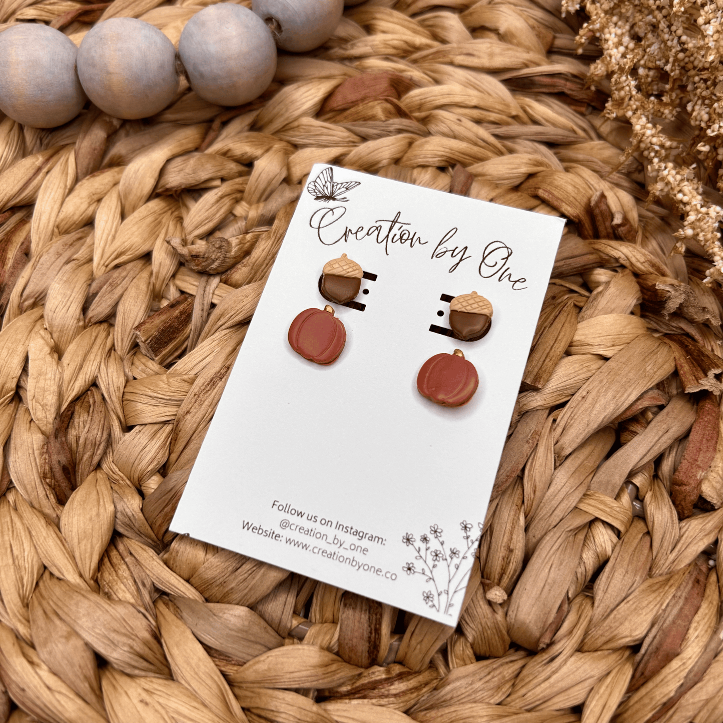 Fall Inspired Polymer Clay Earrings