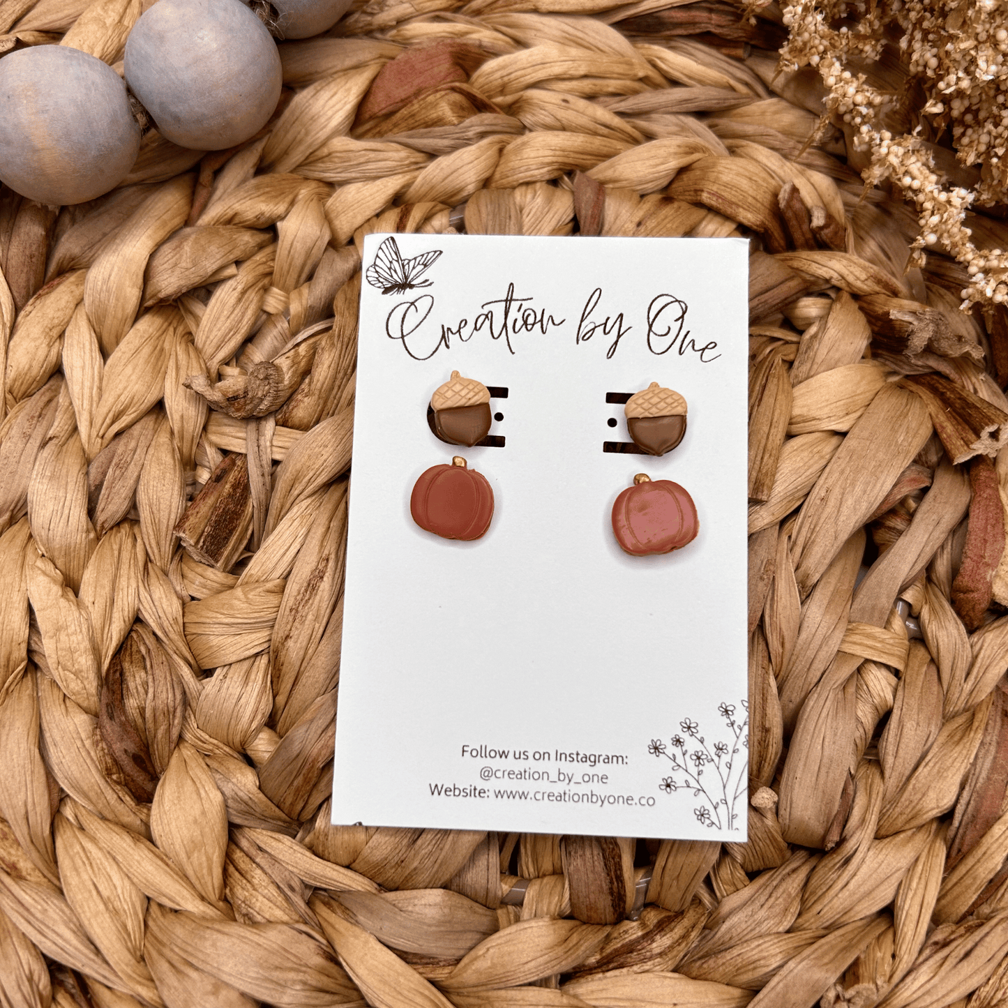 Fall Inspired Polymer Clay Earrings