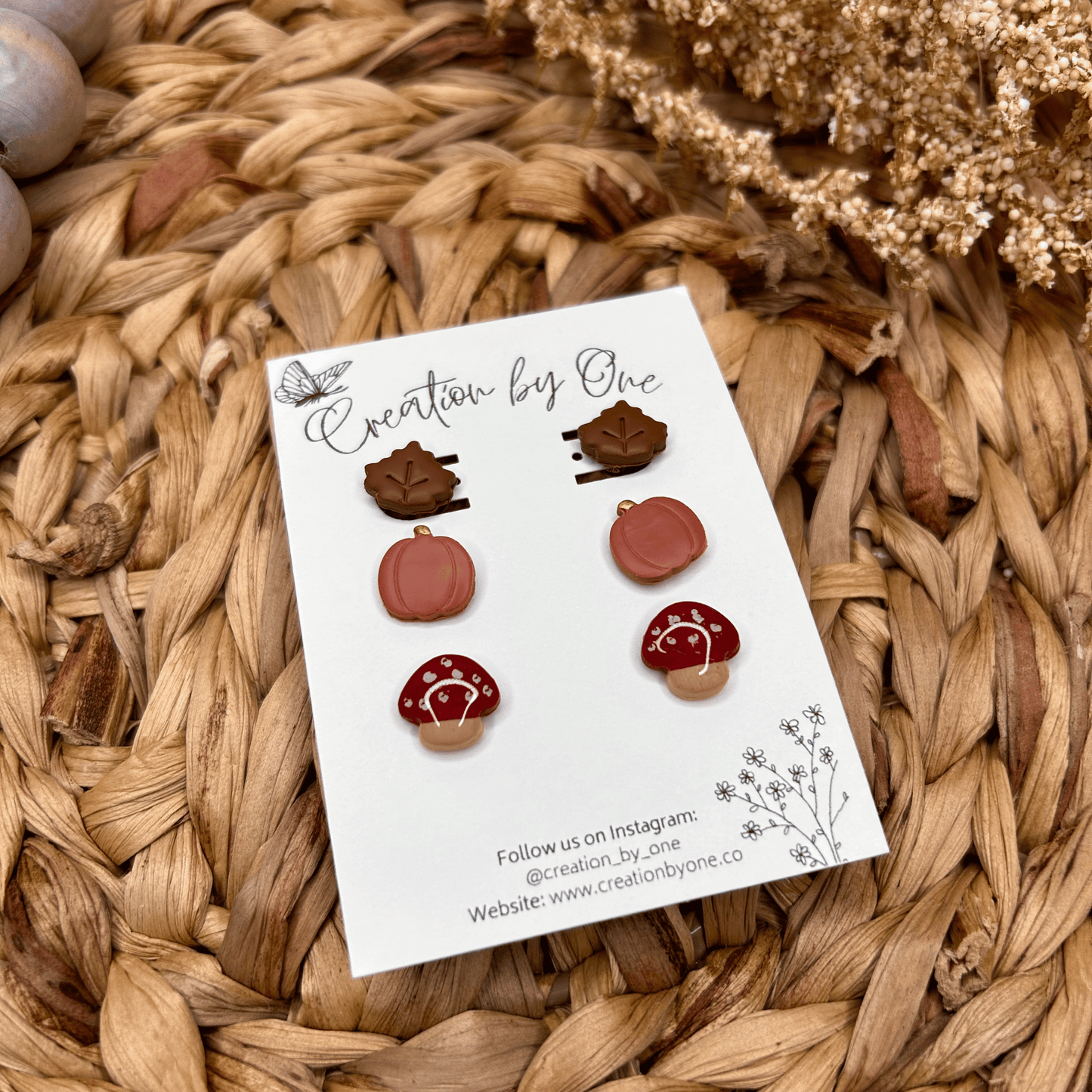 Woods Inspired Polymer Clay Earrings