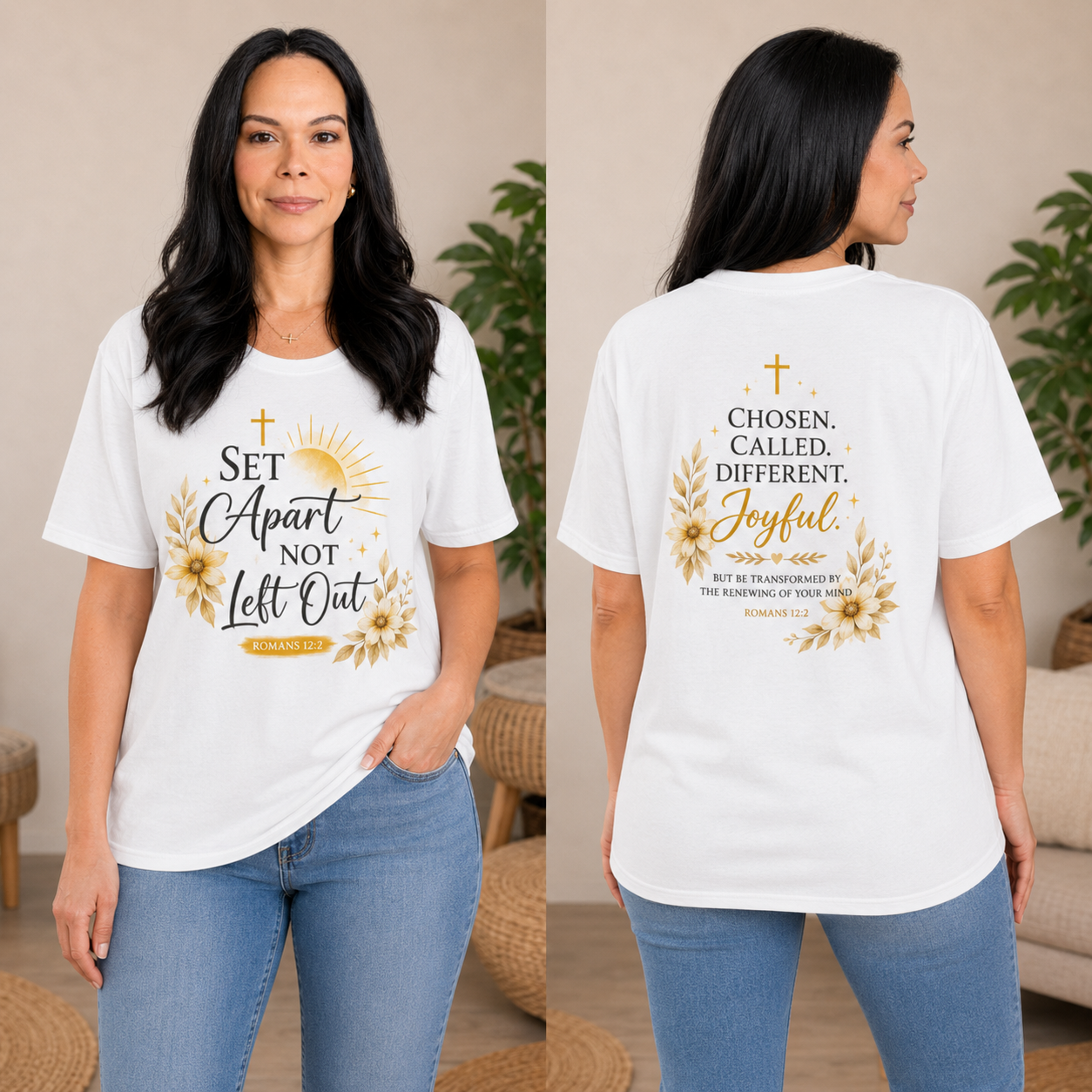 Set Apart Not Left Out T-Shirt — Inspirational Christian Faith Tee