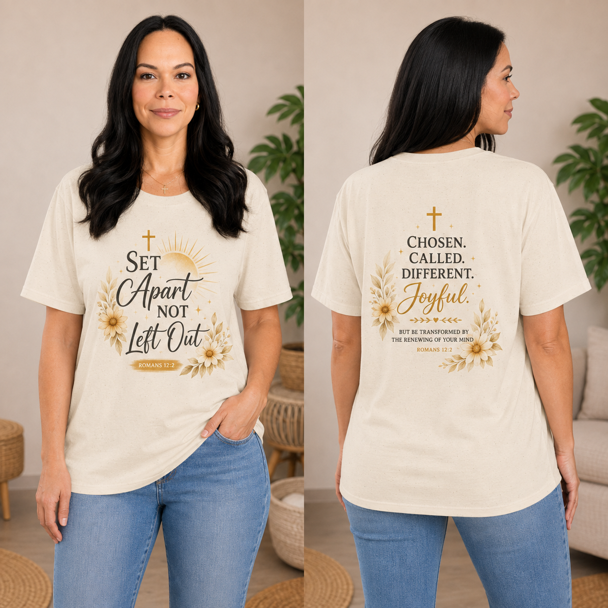 Set Apart Not Left Out T-Shirt — Inspirational Christian Faith Tee