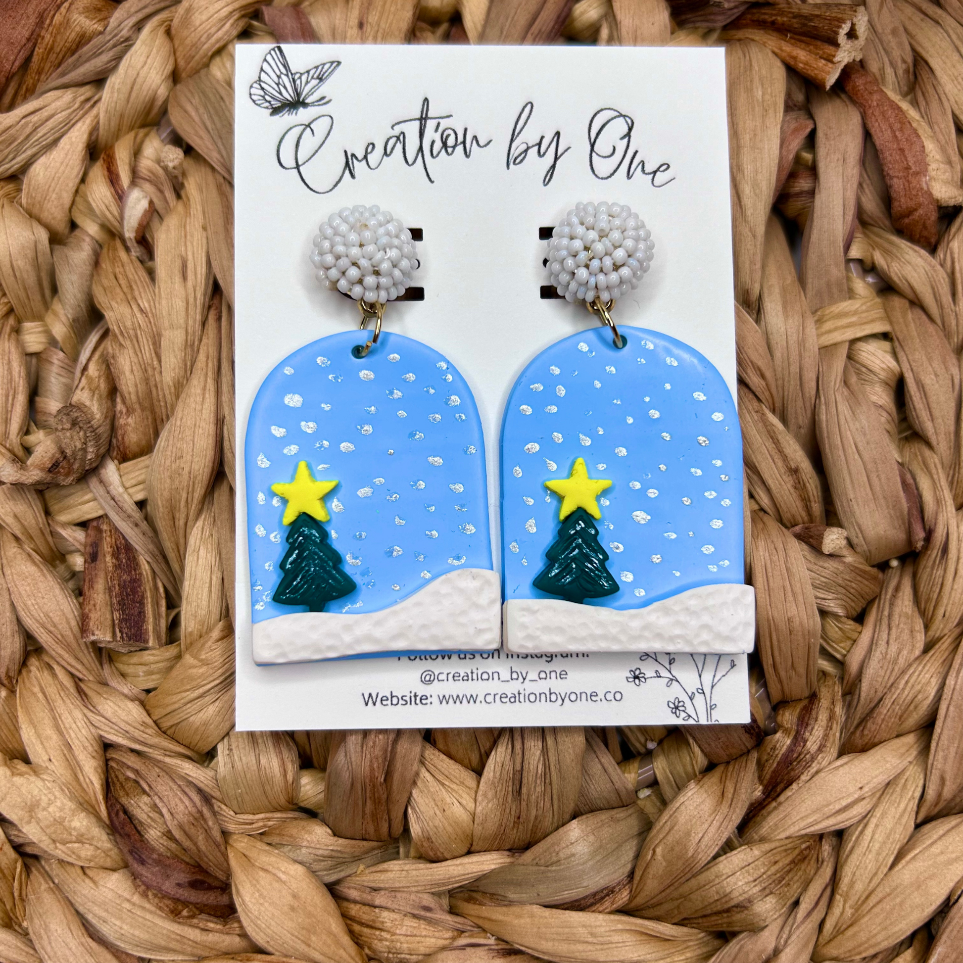 Winter Wonderland Polymer Clay Earrings