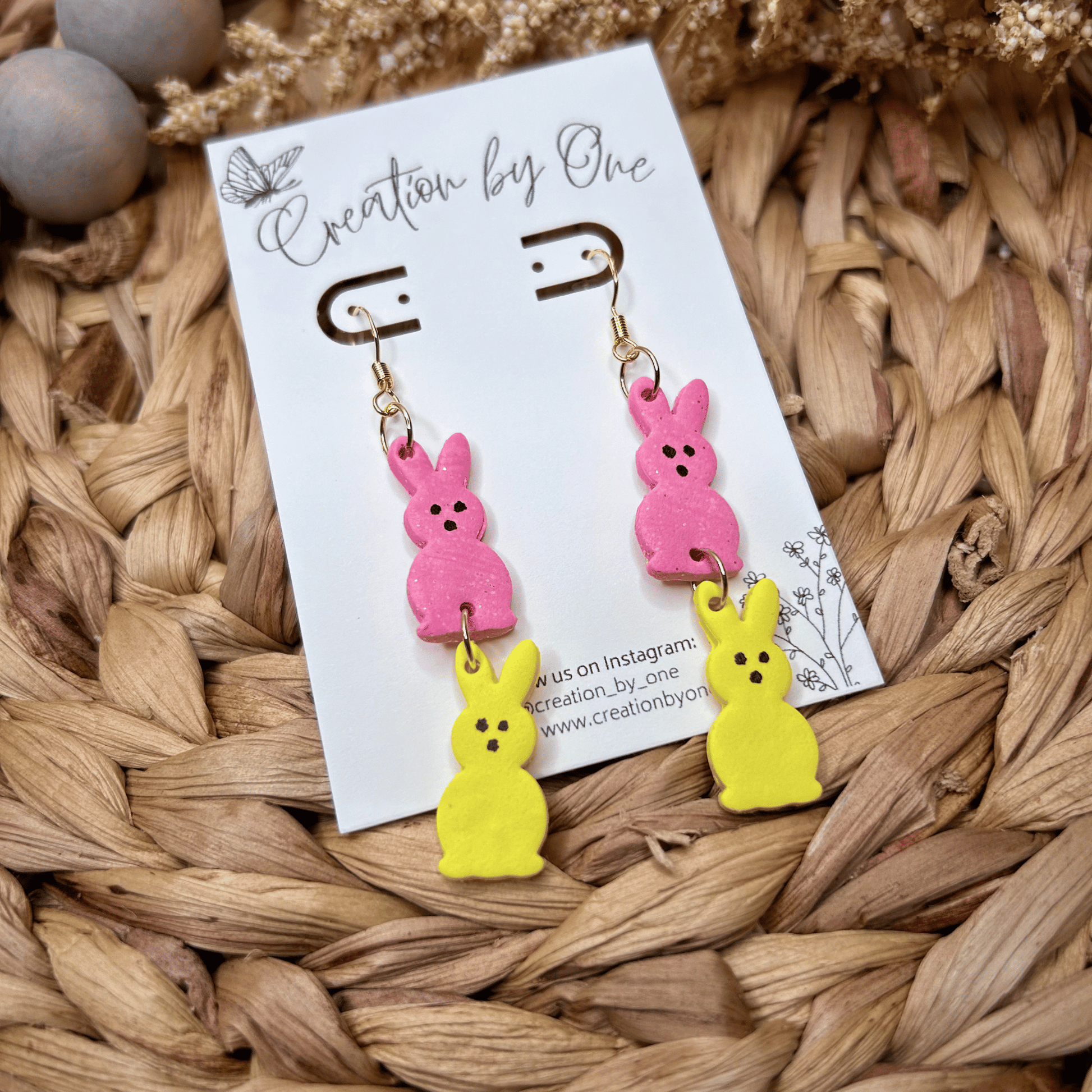 Peep Inspired Polymer Clay Earrings