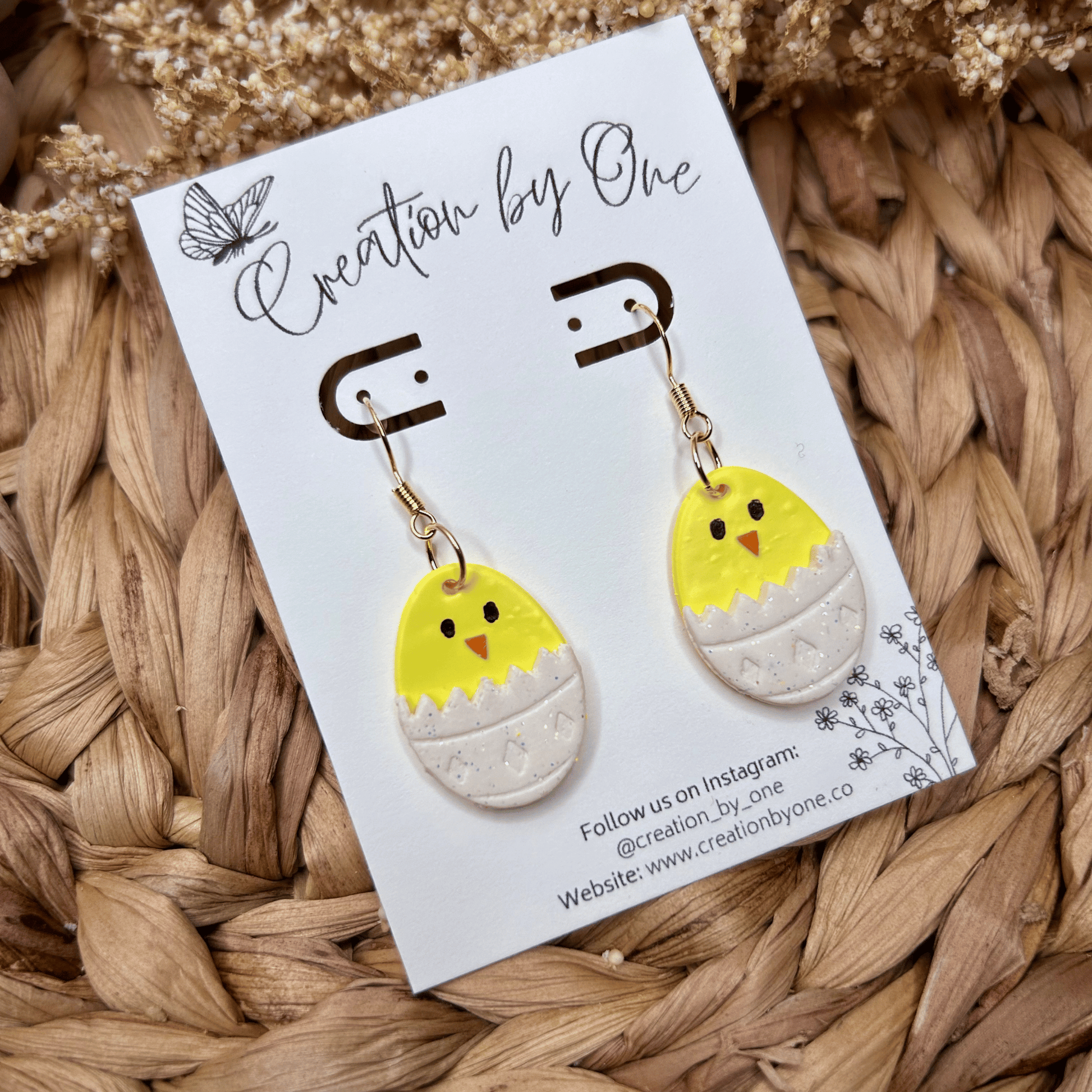 Cheeky Chick Polymer Clay Earrings