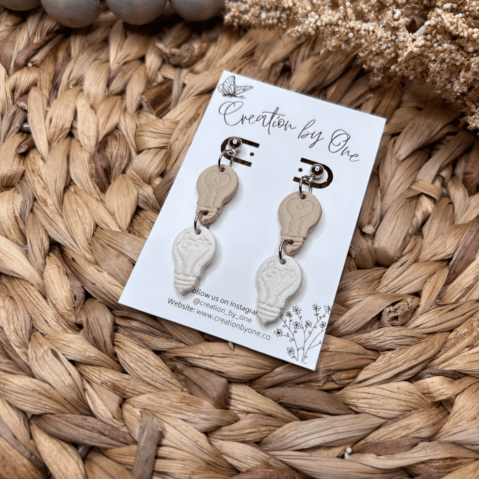  Illuminating Love Valentine Clay Earrings