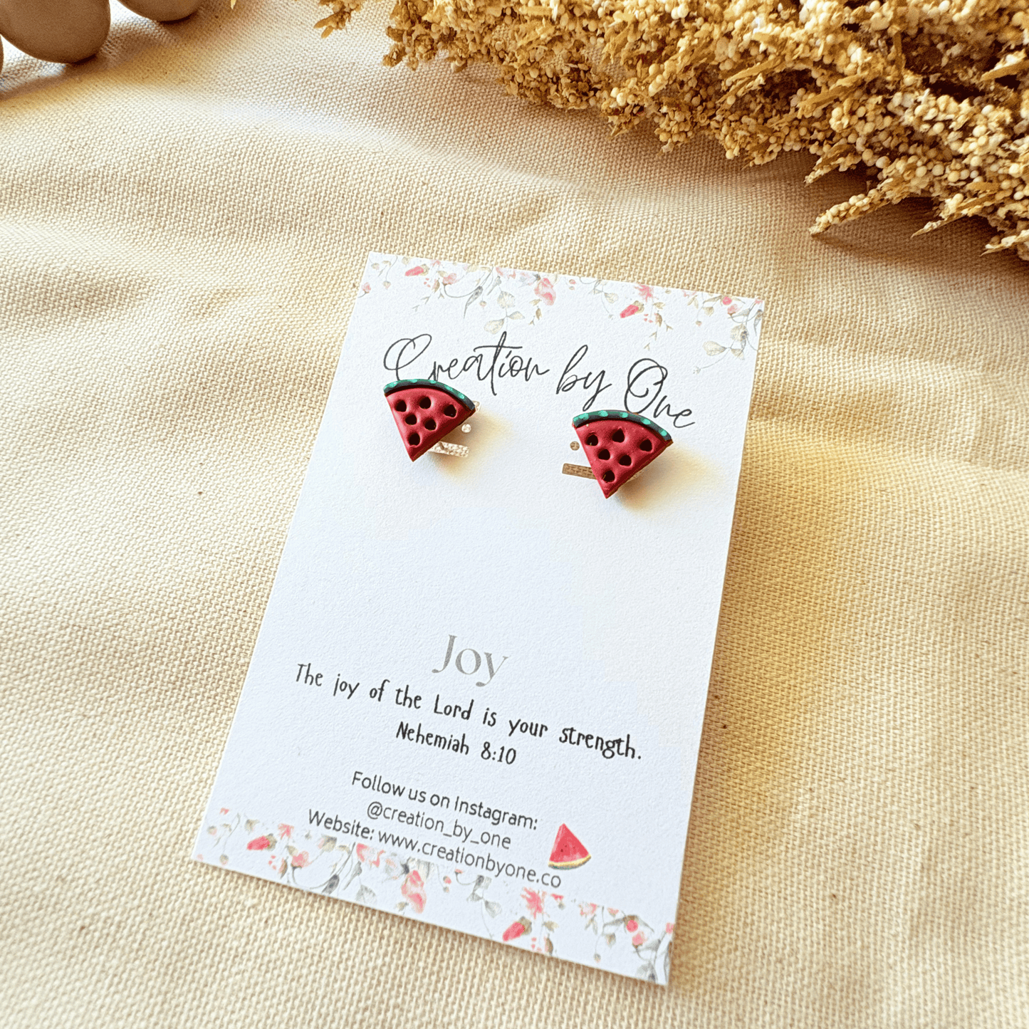 Joyful Watermelon Earrings – Fruits of the Spirit