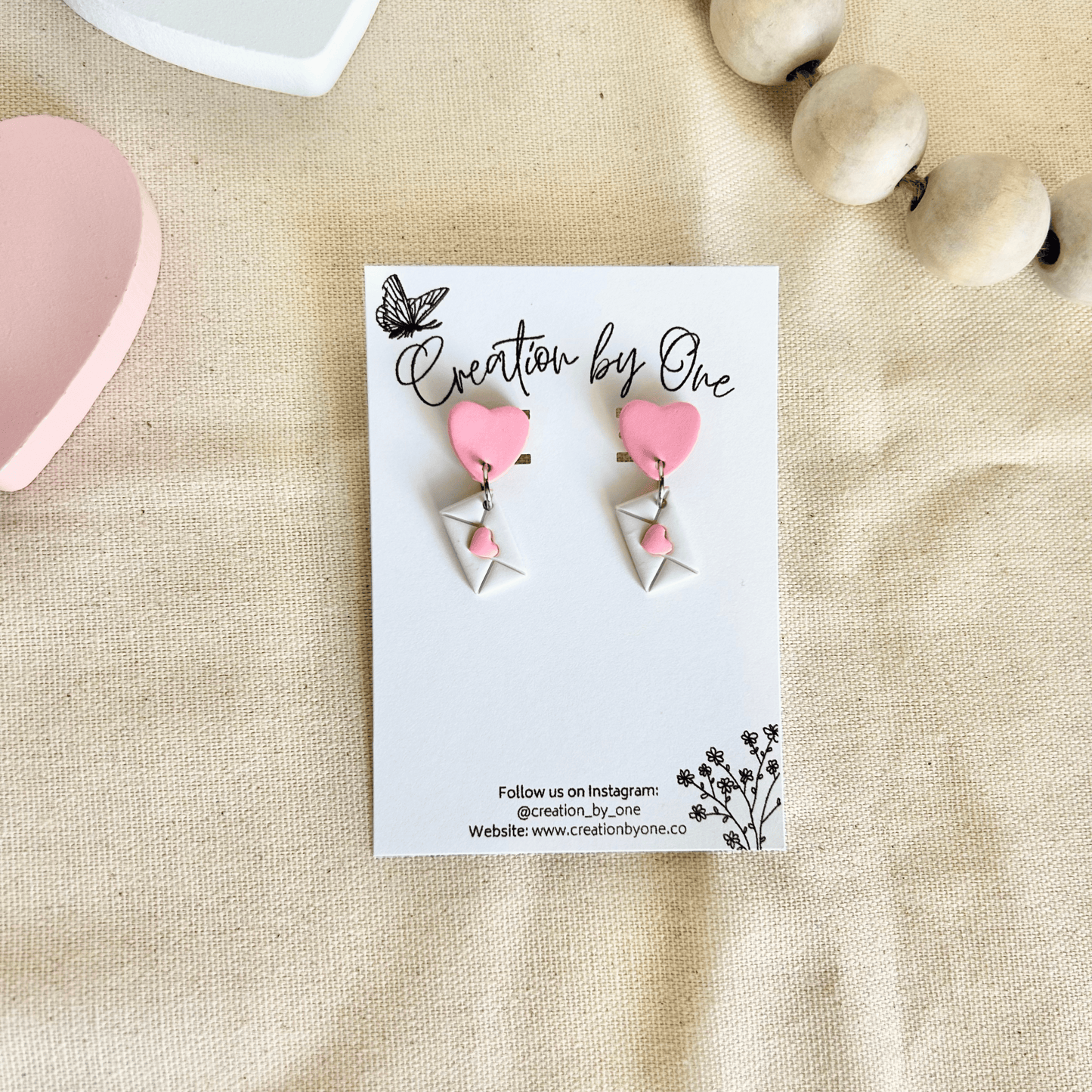 Love Letter Polymer Clay Earrings