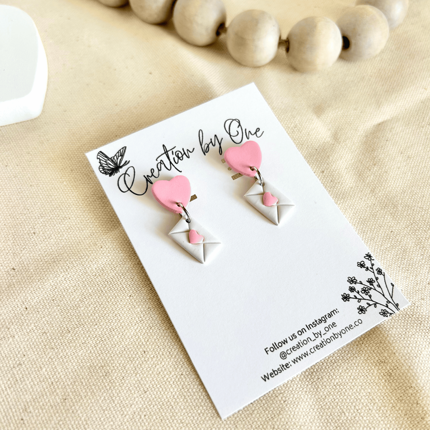 Love Letter Polymer Clay Earrings