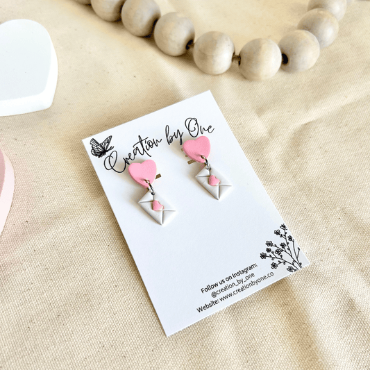 Love Letter Polymer Clay Earrings