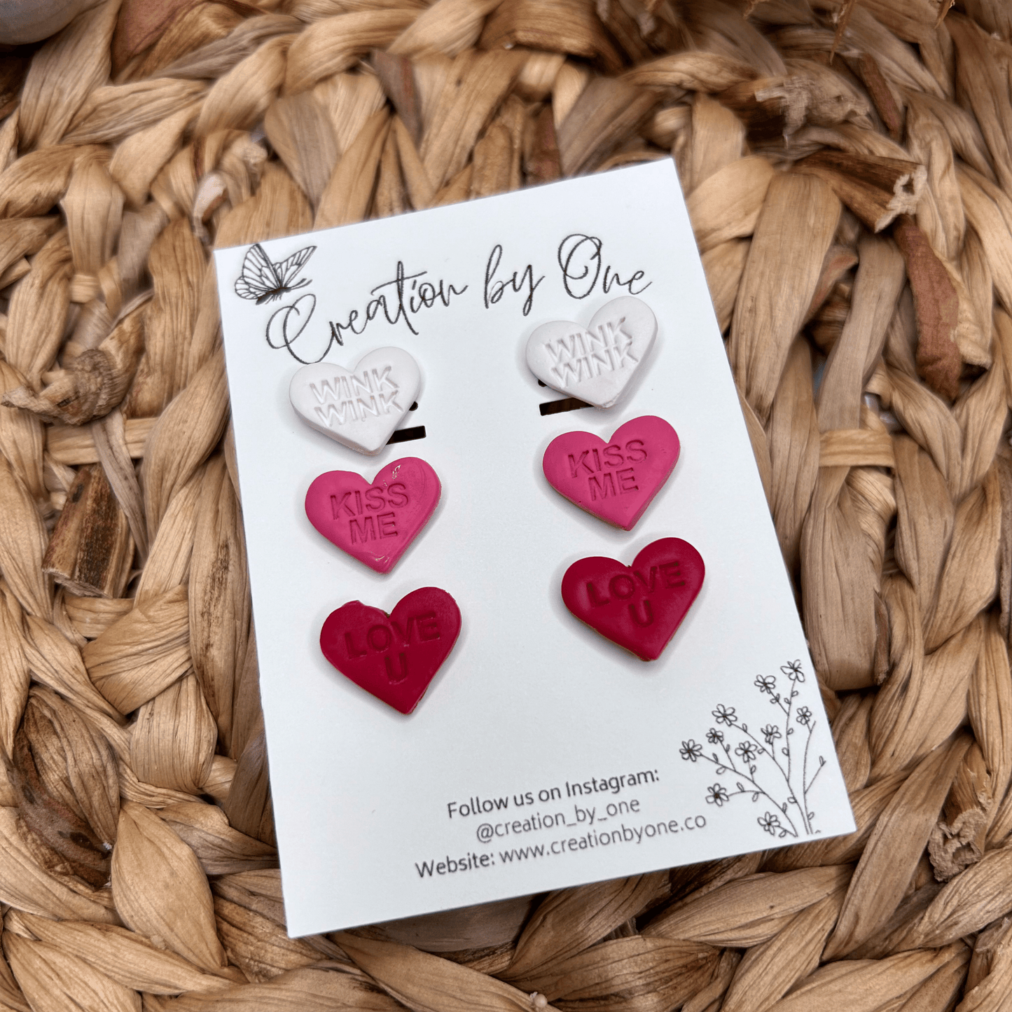 Loves in the Air Polymer Clay Earrings