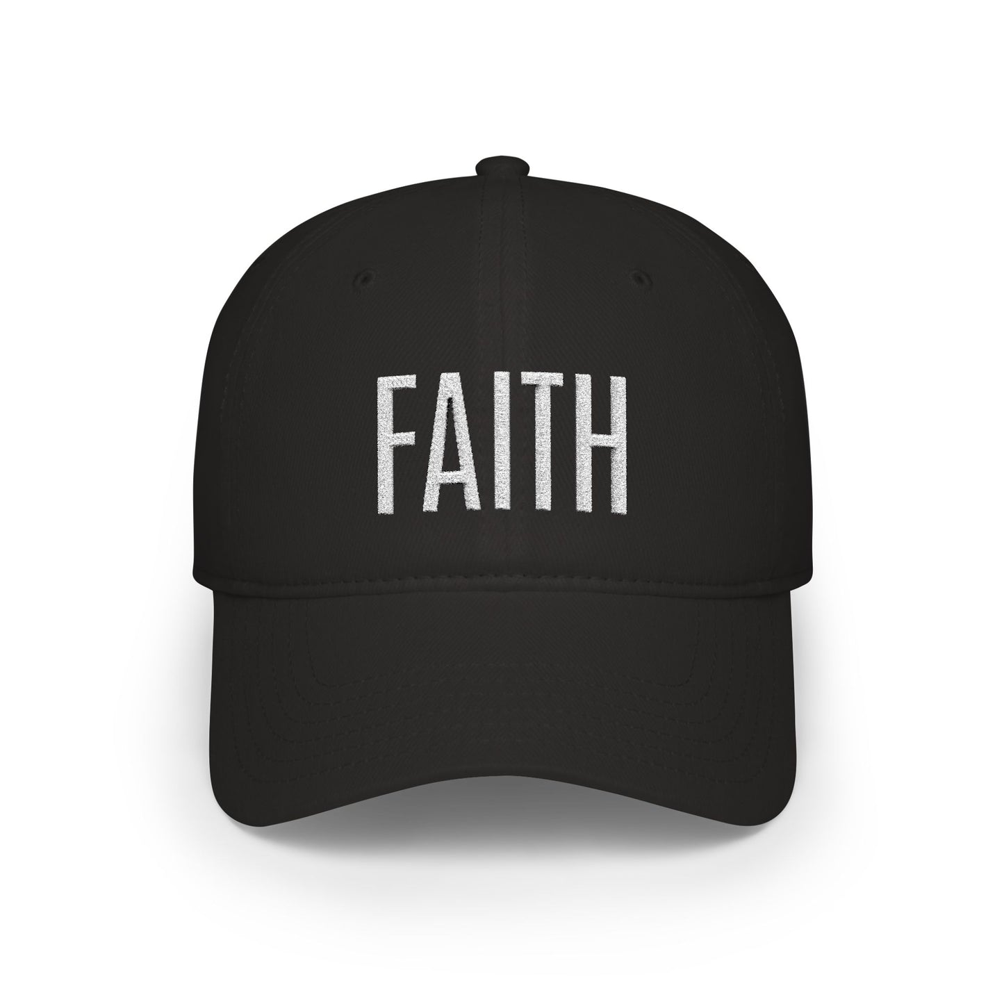 Faith Embroidered Baseball Cap — Minimal Religious Hat for Women & Men