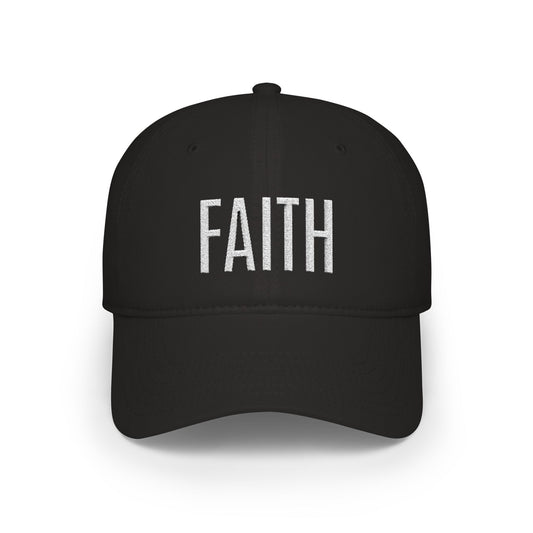 Faith Embroidered Baseball Cap — Minimal Religious Hat for Women & Men