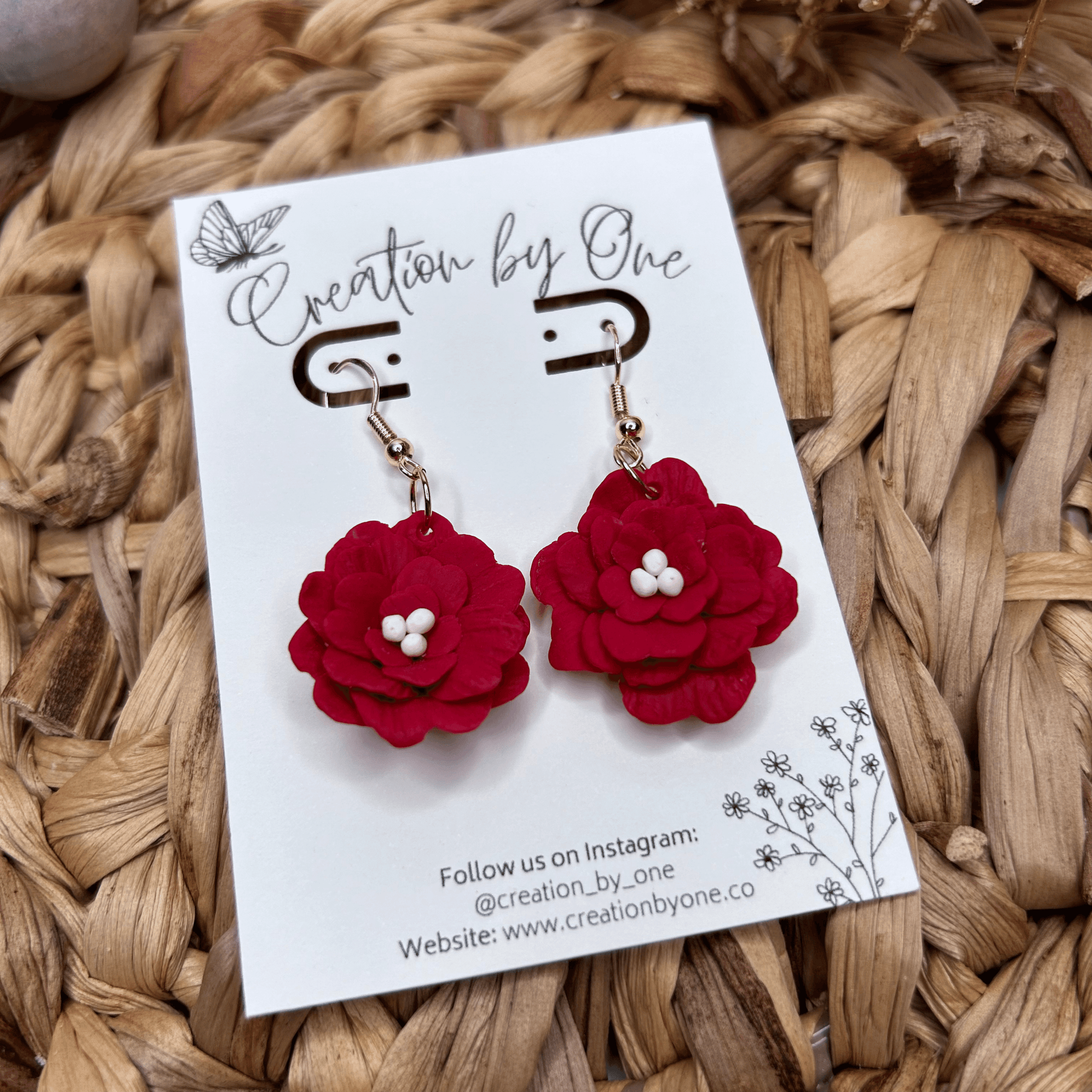 Lovely Bloom Polymer Clay Earrings