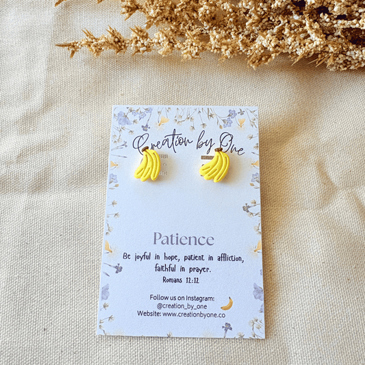 Faithful Banana Patience Earrings – Fruits of the Spirit