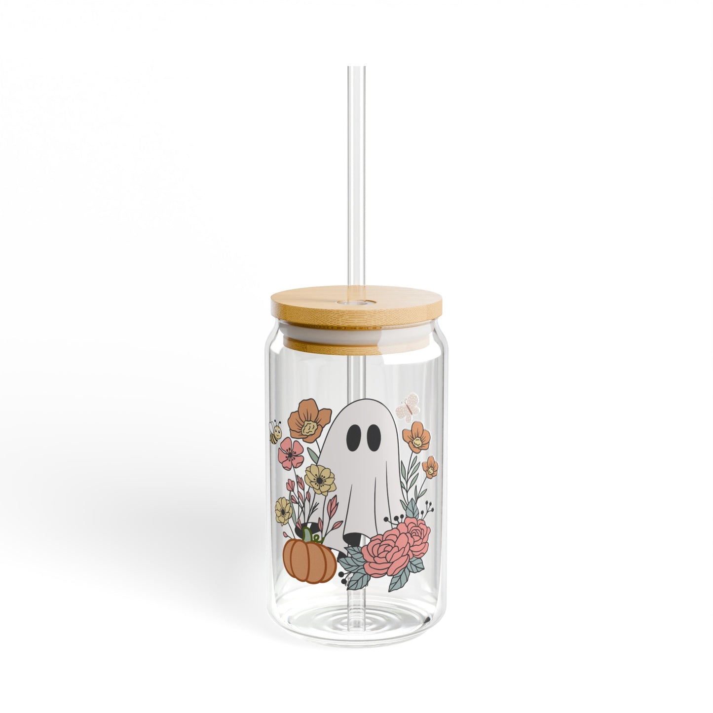 Cute Ghost in a Field Glass, 16 Ounce Cup