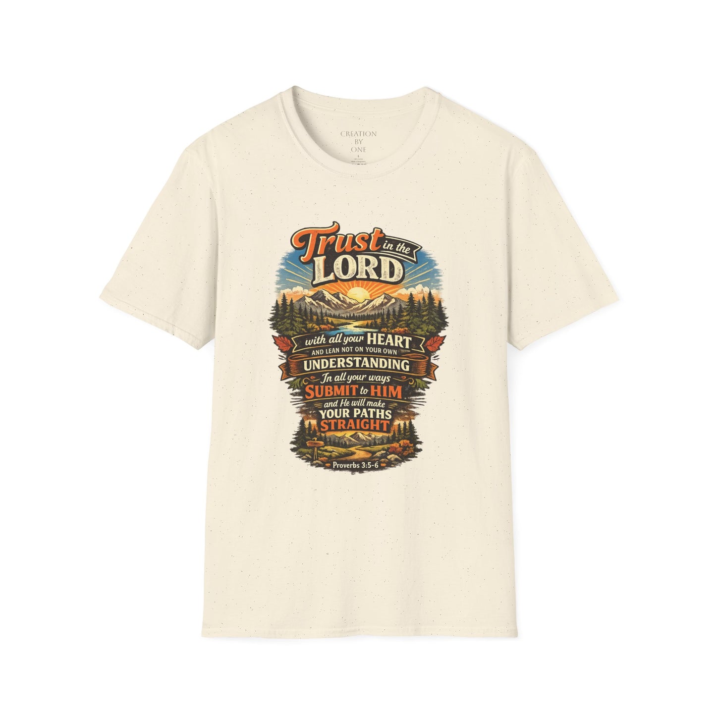 Creation_by_One_Trust_in_the_Lord_Proverbs_3_5_6_Christian_Graphic_T-Shirt_Lifestyle_Mockup_Natural_Faith_Apparel_