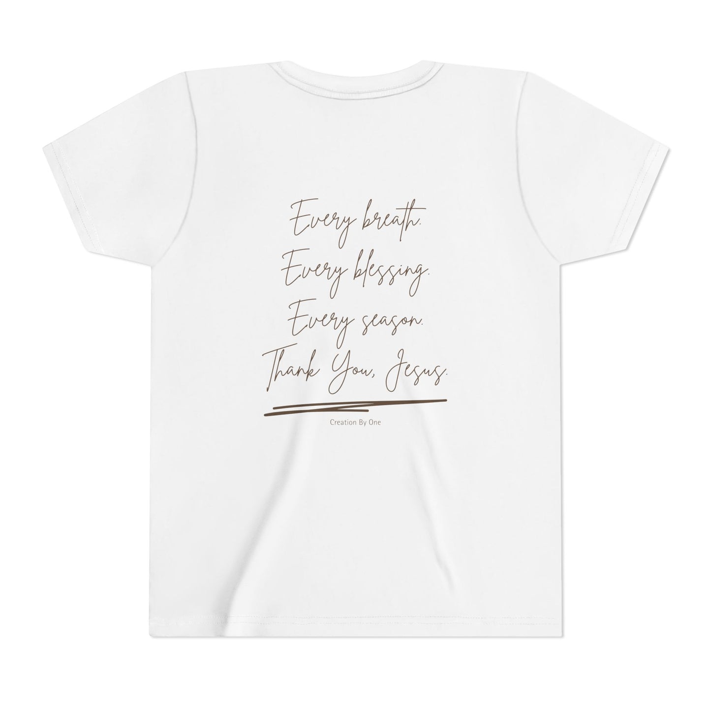 Youth Tee — "God I'm Just Grateful For You"  Faith Graphic