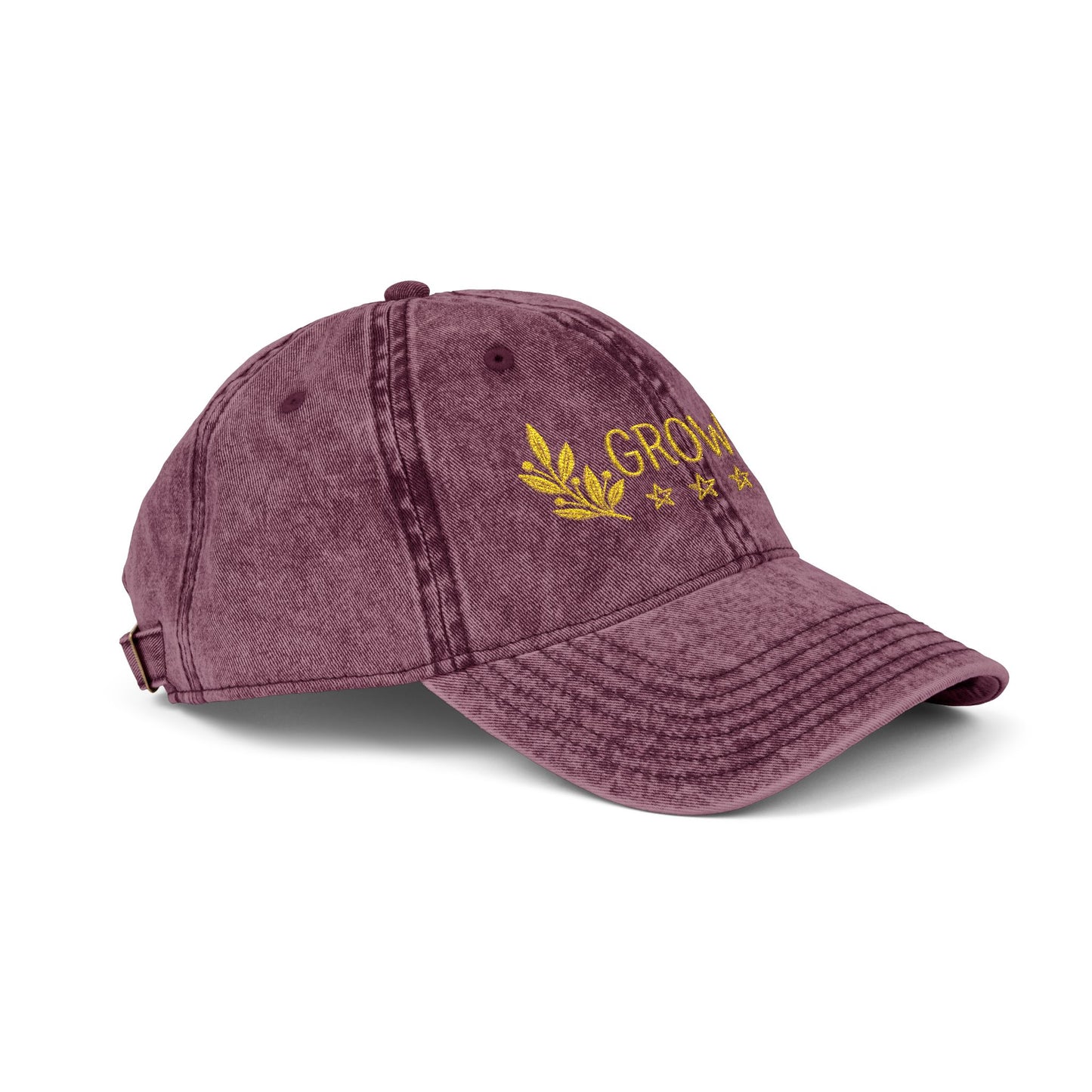 Grow hat color maroon