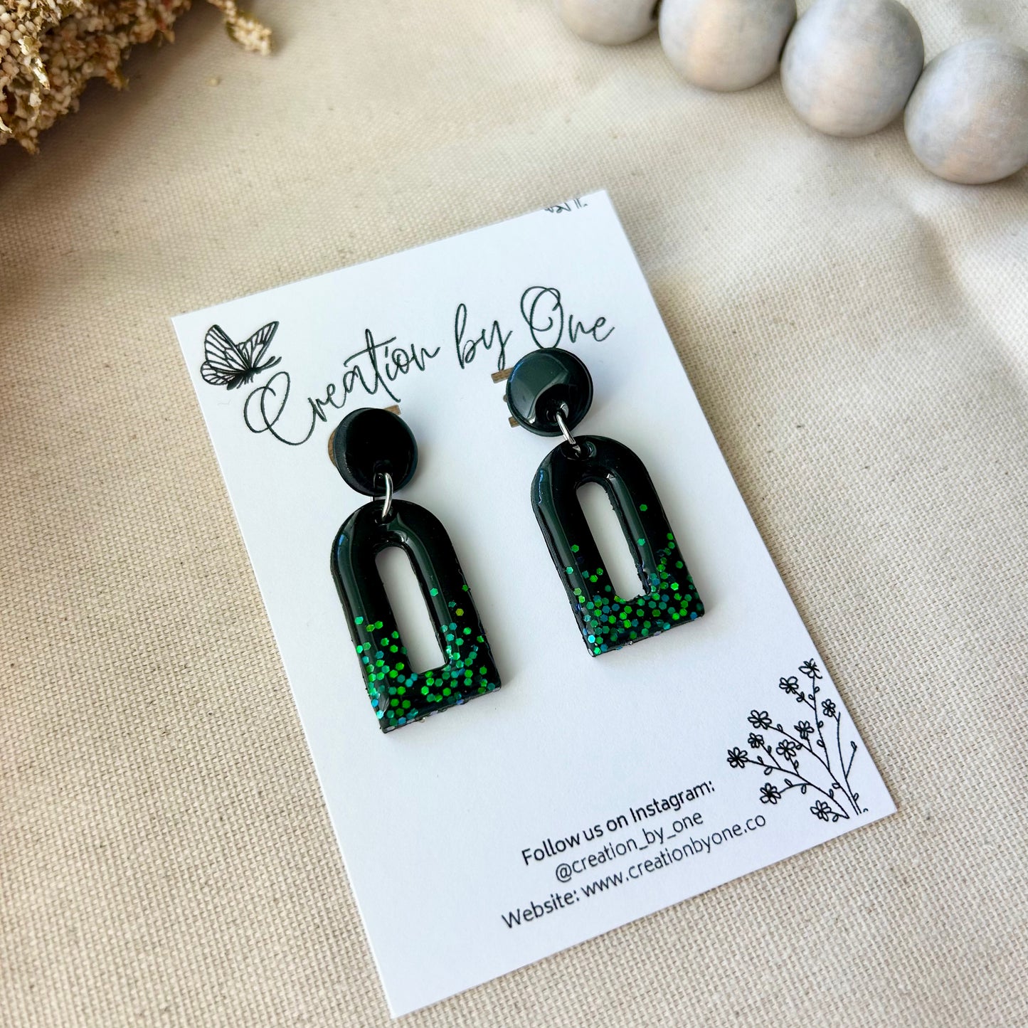 Holographic Polymer Clay Earrings