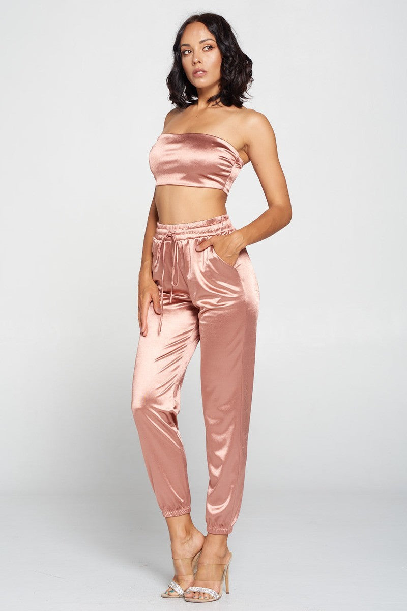 Tube Top Pant Set